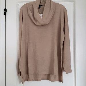 EILEEN FISHER cowl neck boxy sweater pullover